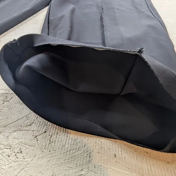 Athleta Black Wide Leg Cropped Pants –‎ Women's Size 12 Career Casual READ - Picture 8 of 8